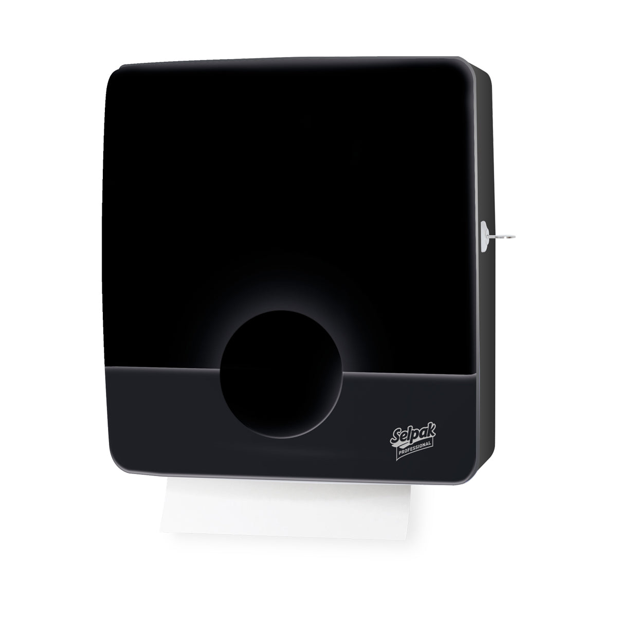Selpak Professional Touch Falthandtuchspender, Z-Falz, Schwarz – 1 Stück