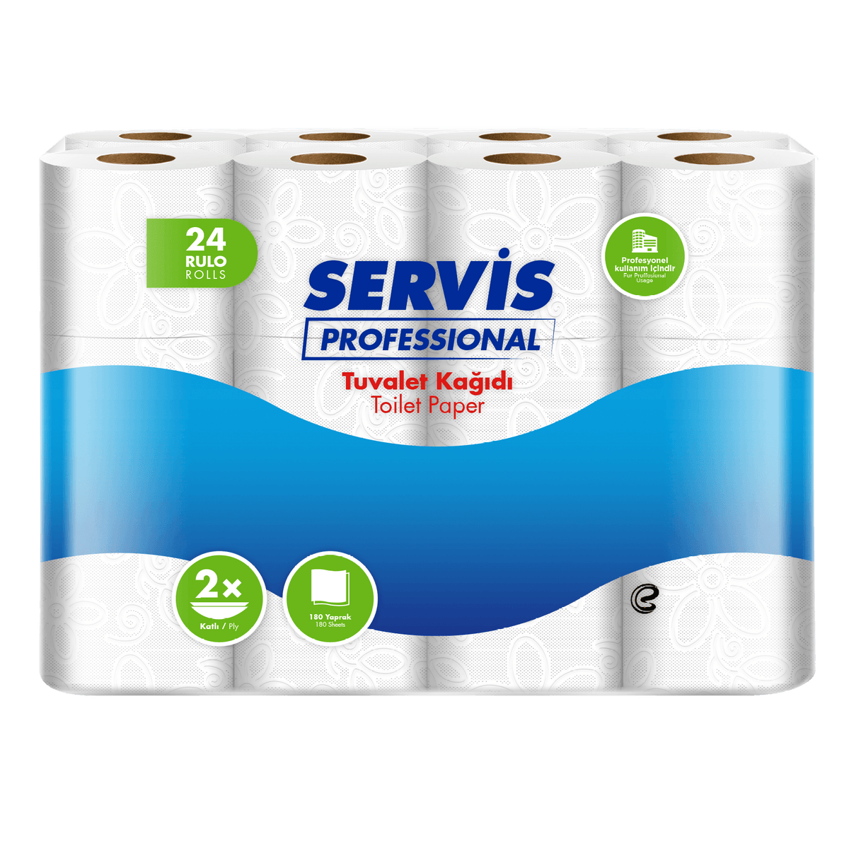 Service Pro Toilettenpapier, 2-lagig – 72 Rollen
