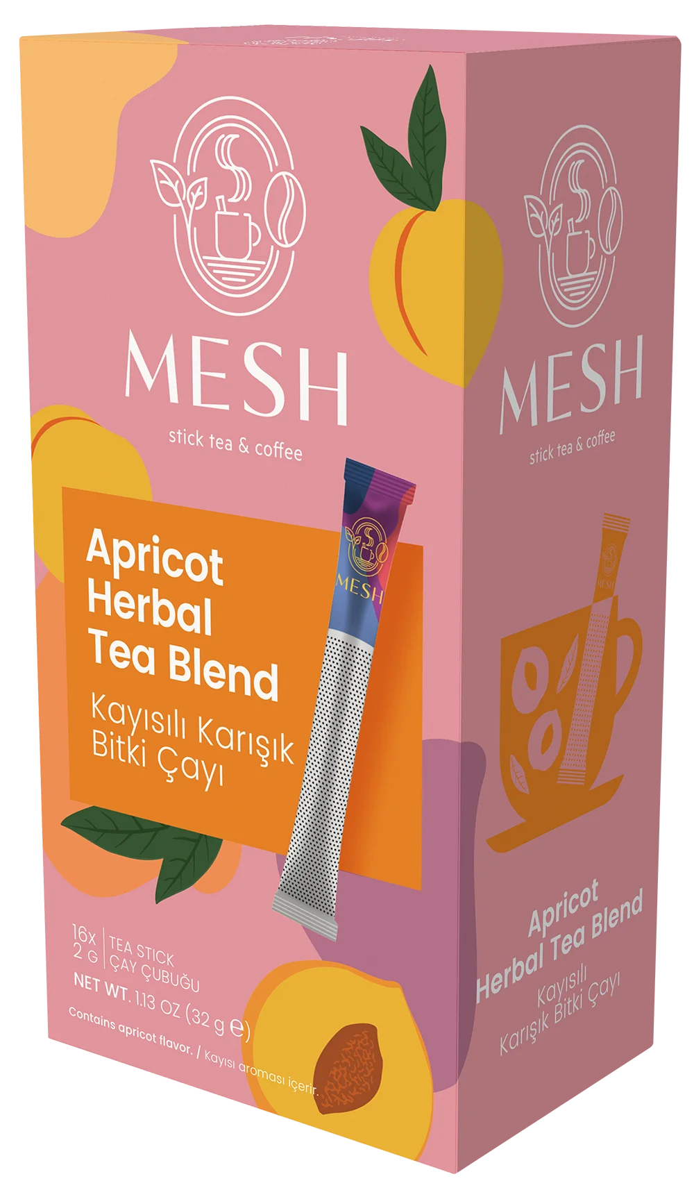 Mesh Stick Apricot Tea – Originalverpackung