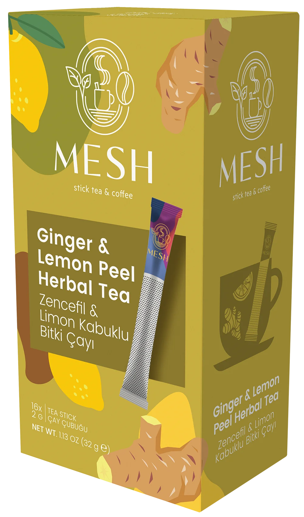 Mesh Stick Ginger tea – Originalverpackung