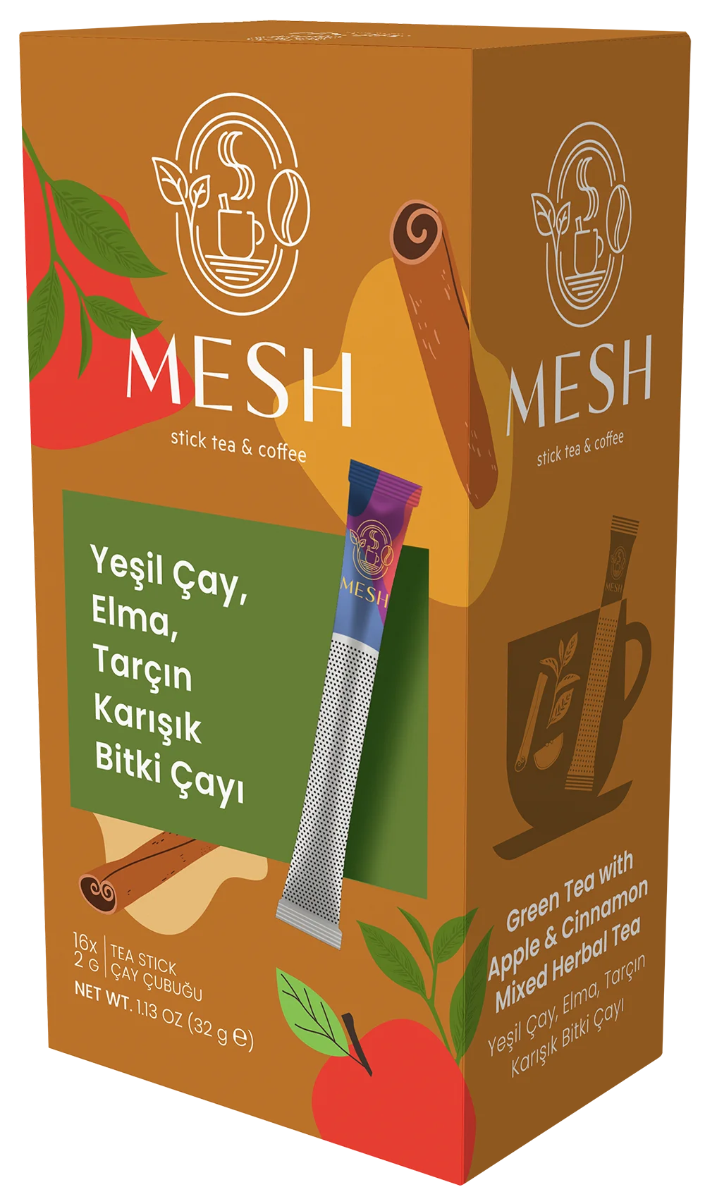 Mesh Stick Green Tea Apple Cinnamon – Originalverpackung