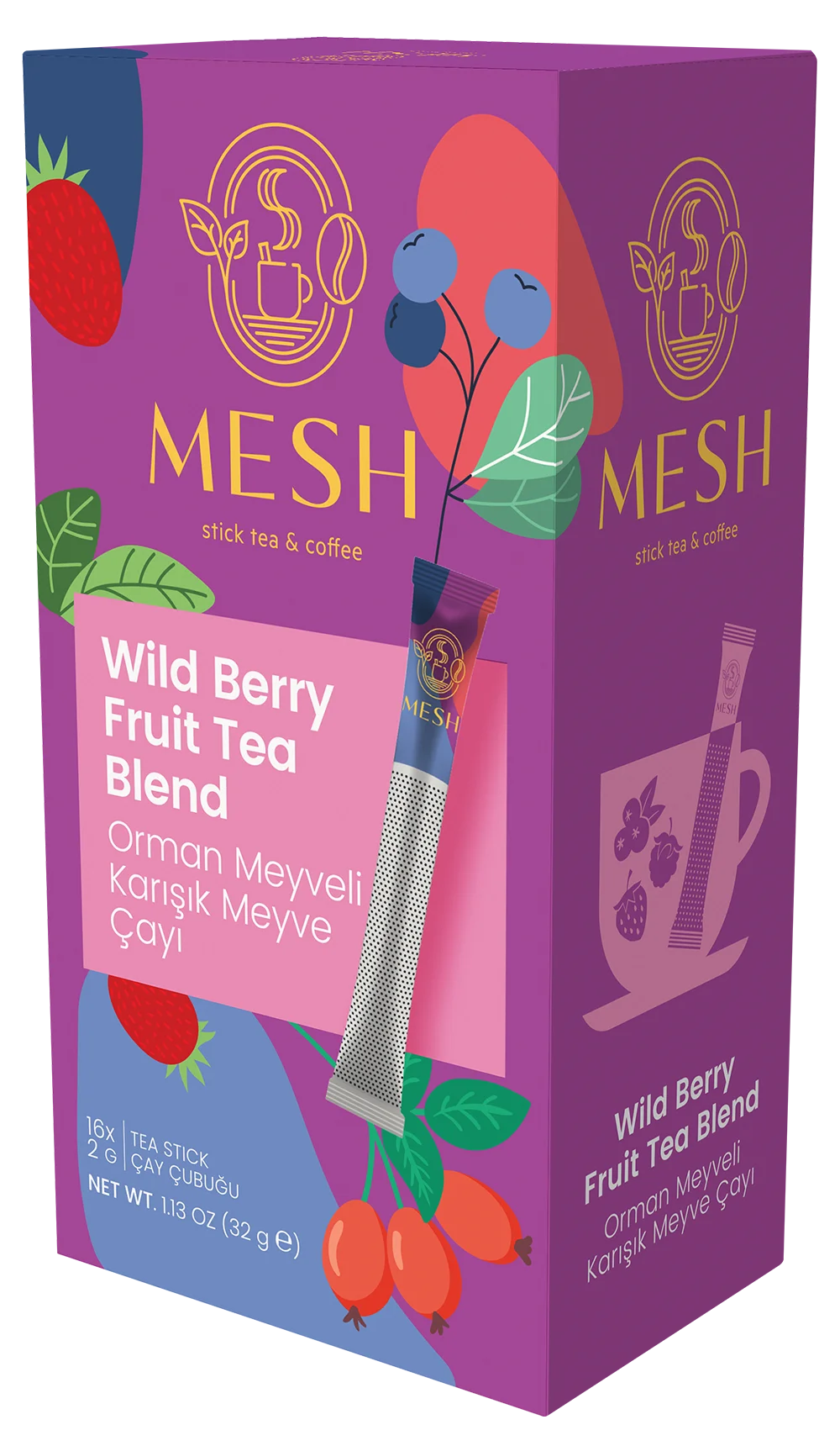 Mesh Stick Wild Berry Tea – Originalverpackung