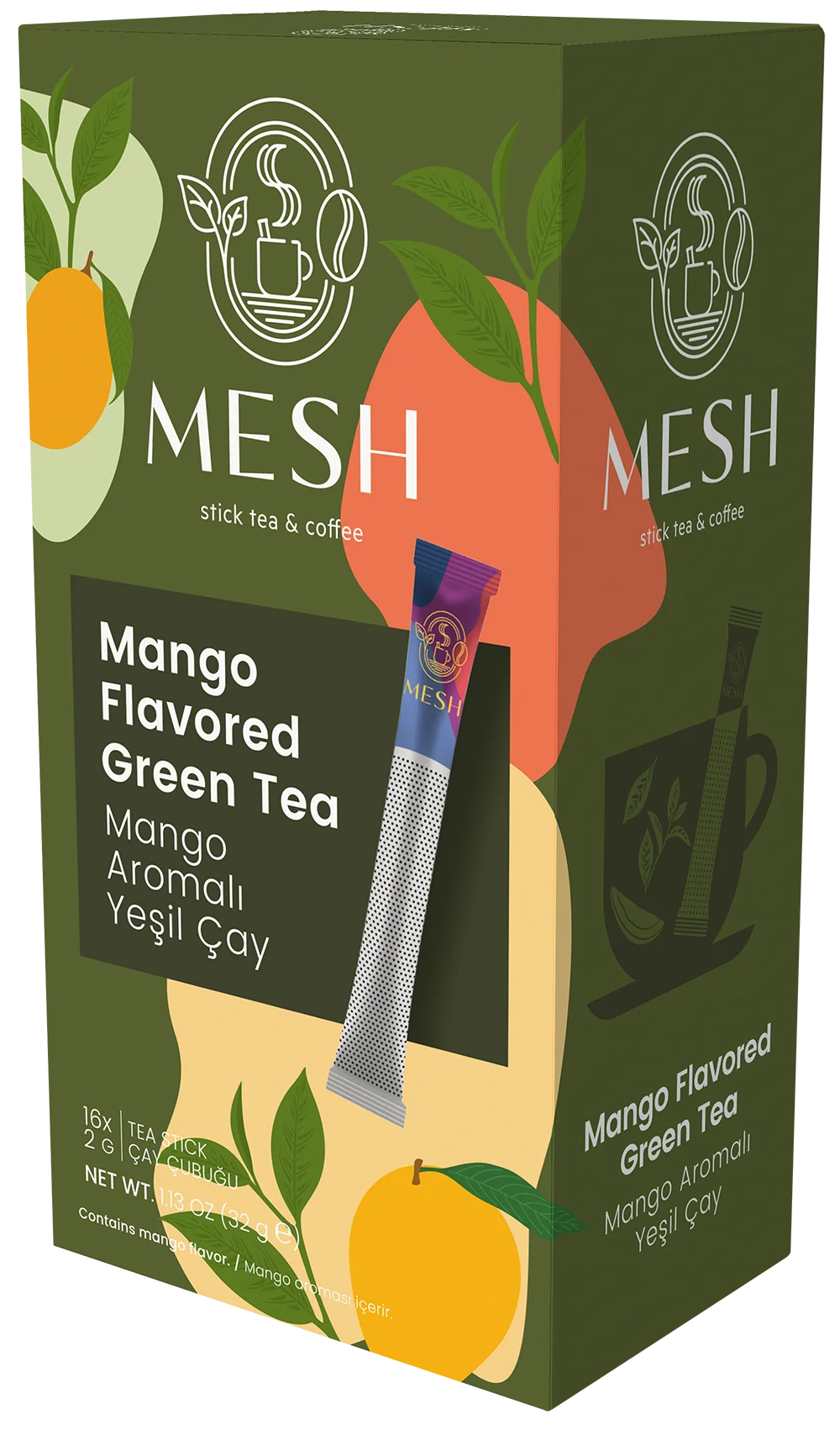Mesh Stick Green Tea Mango – Originalverpackung